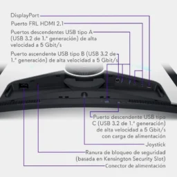 Dell Alienware AW3225QF 32 QD-OLED UltraHD 4K 240Hz 0.03ms G-SYNC Curvo - Thumbnail Image 2