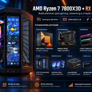 ISG Nebula Gaming - Ryzen 7 7800X3D/Gskill 32GB 6000/M.2 1TB/ASrock RX9070XT 16GB