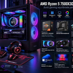 ISG Student Workstation - Ryzen 5 7500X3D/Corsair 16GB 6000/M.2 1TB/MSI RTX5060TI 8GB