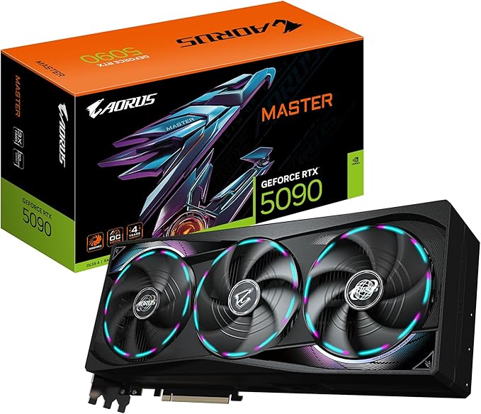 Gigabyte RTX 5090 AORUS MASTER 32GB GDDR7 Reflex 2 RTX AI DLSS4 - Image 1