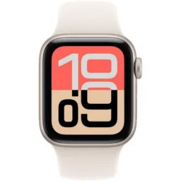 Apple Watch SE 3 GPS 40mm Alumínio Starlight Bracelete Desportiva M/L Detetor Quedas - Thumbnail Image 2