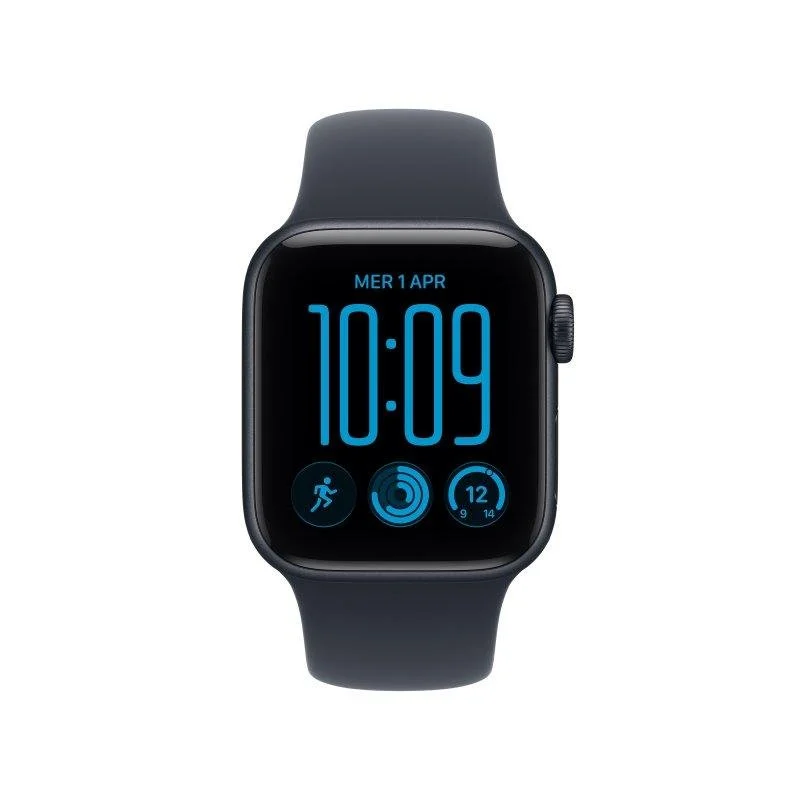 Apple Watch SE 3 GPS 40mm Alumínio Meia-Noite com Bracelete Desportiva Azul S/M - Image 2
