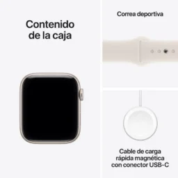 Apple Watch SE 3 GPS 44mm Retina OLED Starlight S/M Resistente à Água 50m Monitor Sono Pulsómetro - Thumbnail Image 3