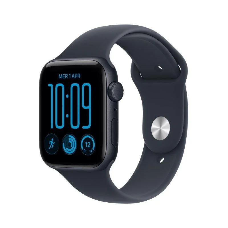 Apple Watch SE 3 GPS 44mm Alumínio Meia-Noite com Bracelete Desportiva Meia-Noite S/M - Image 1