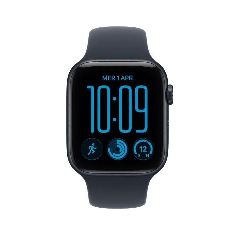 Apple Watch SE 3 GPS 44mm Alumínio Meia-Noite com Bracelete Desportiva Meia-Noite S/M - Image 2