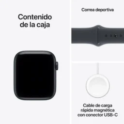 Apple Watch SE 3 GPS 44mm Alumínio Meia-Noite Bracelete Desportiva M/L Resistente Água - Thumbnail Image 3