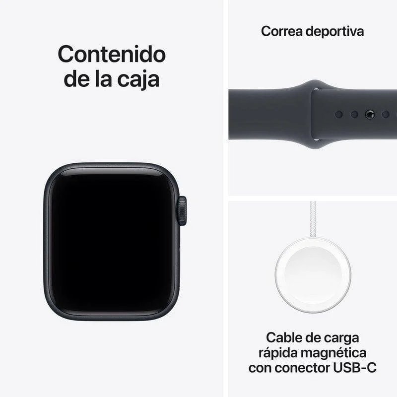 Apple Watch SE 3 GPS + Cellular 40mm OLED Retina Preto M/L Resistente à água até 50 m - Image 4