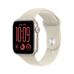 Apple Watch SE 3 GPS + Cellular 44mm Alumínio Starlight com Bracelete Desportiva Sand S/M - Thumbnail Image 1