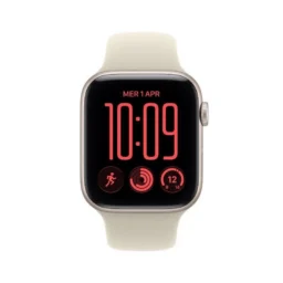 Apple Watch SE 3 GPS + Cellular 44mm Alumínio Starlight com Bracelete Desportiva Sand S/M - Thumbnail Image 2