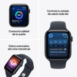 Apple Watch SE 3 GPS + Cellular 44mm Alumínio Starlight com Bracelete Desportiva Sand S/M - Thumbnail Image 3