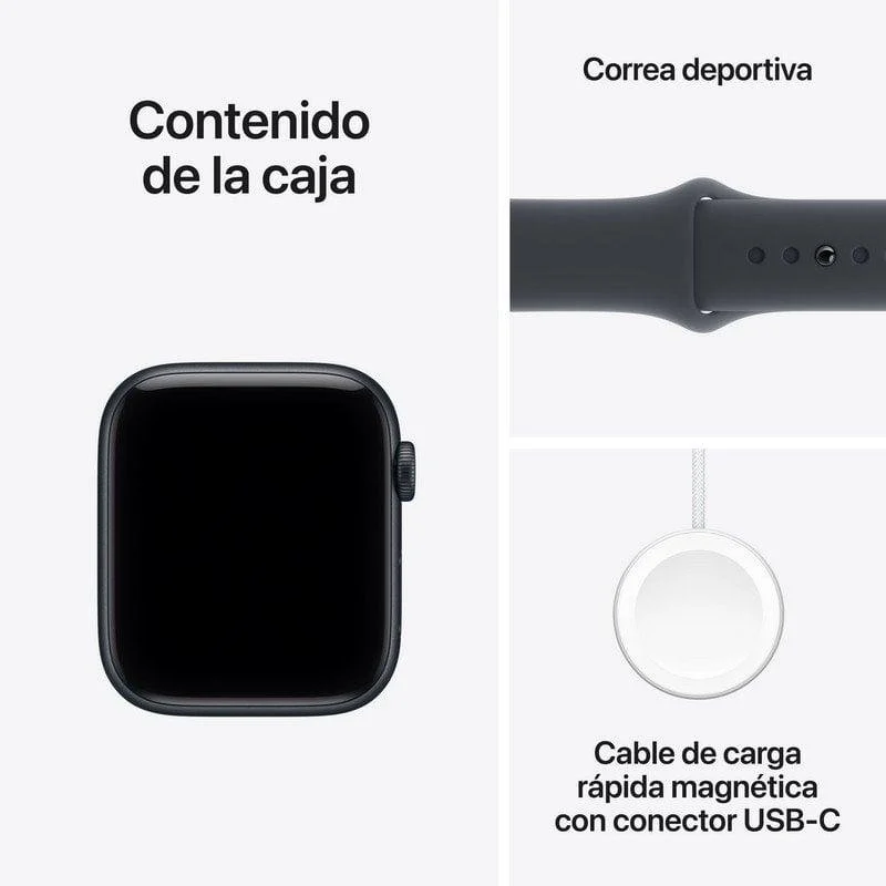 Apple Watch SE 3 GPS + Cellular 44mm OLED Medianoche M/L 5G Sempre Ativo Resistente Água - Image 4