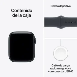 Apple Watch SE 3 GPS + Cellular 44mm Retina OLED Aluminio Medianoche S/M Resistente à água 50m Pulsómetro Monitor Sono Alerta SOS - Thumbnail Image 4