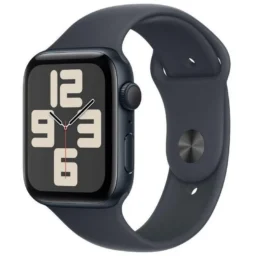 Apple Watch SE GPS NFC 44mm OLED Alumínio Caixa e Pulseira Meia-noite M/L Resistente à água - Thumbnail Image 1