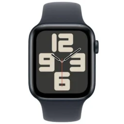 Apple Watch SE GPS NFC 44mm OLED Alumínio Caixa e Pulseira Meia-noite M/L Resistente à água - Thumbnail Image 2