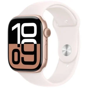 Apple Watch Series 10 GPS + Cellular 46mm OLED Caixa Alumínio Ouro Rosa M/L Resistente Água IP6X