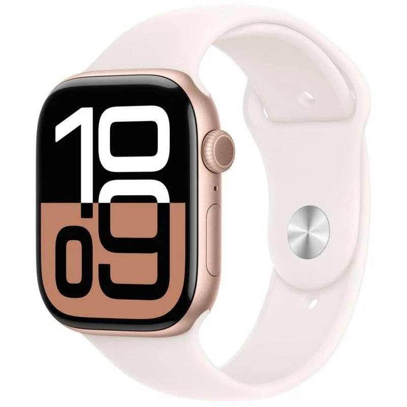 Apple Watch Series 10 GPS + Cellular 46mm OLED Caixa Alumínio Ouro Rosa M/L Resistente Água IP6X - Image 1