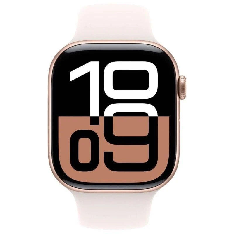 Apple Watch Series 10 GPS + Cellular 46mm OLED Caixa Alumínio Ouro Rosa M/L Resistente Água IP6X - Image 2