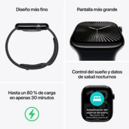Apple Watch Series 10 GPS + Cellular 46mm OLED Caixa Alumínio Ouro Rosa M/L Resistente Água IP6X - Thumbnail Image 3