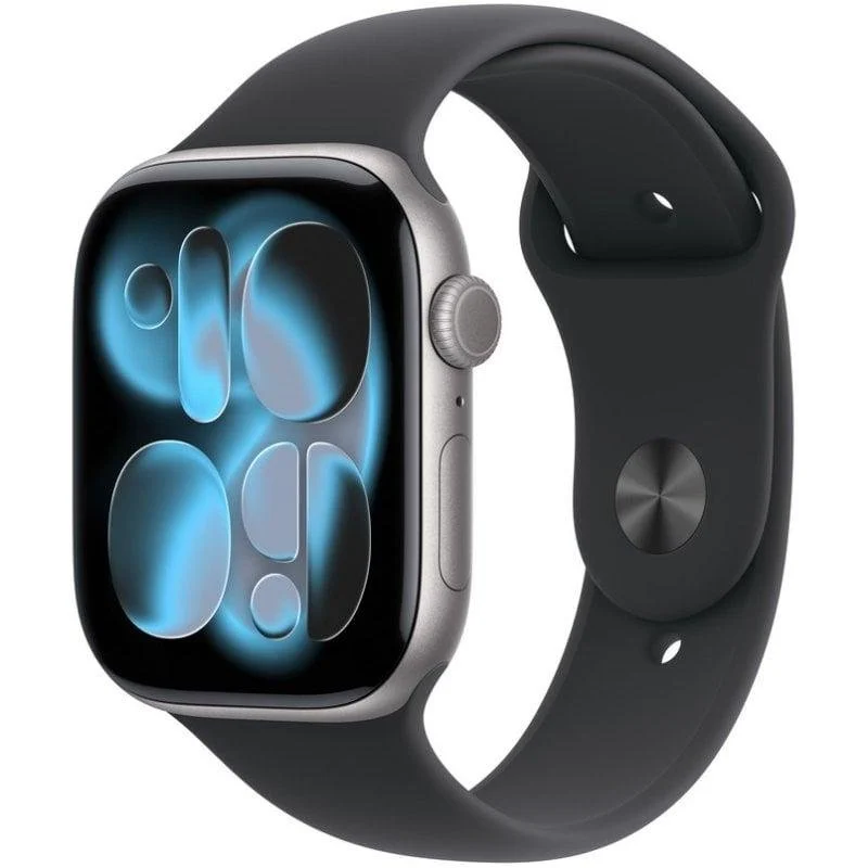 Apple Watch Series 11 GPS + Cellular 46mm OLED Cinzento Espacial S/M Resistente à Água IP6X+50m SpO2 Pulsómetro - Image 1