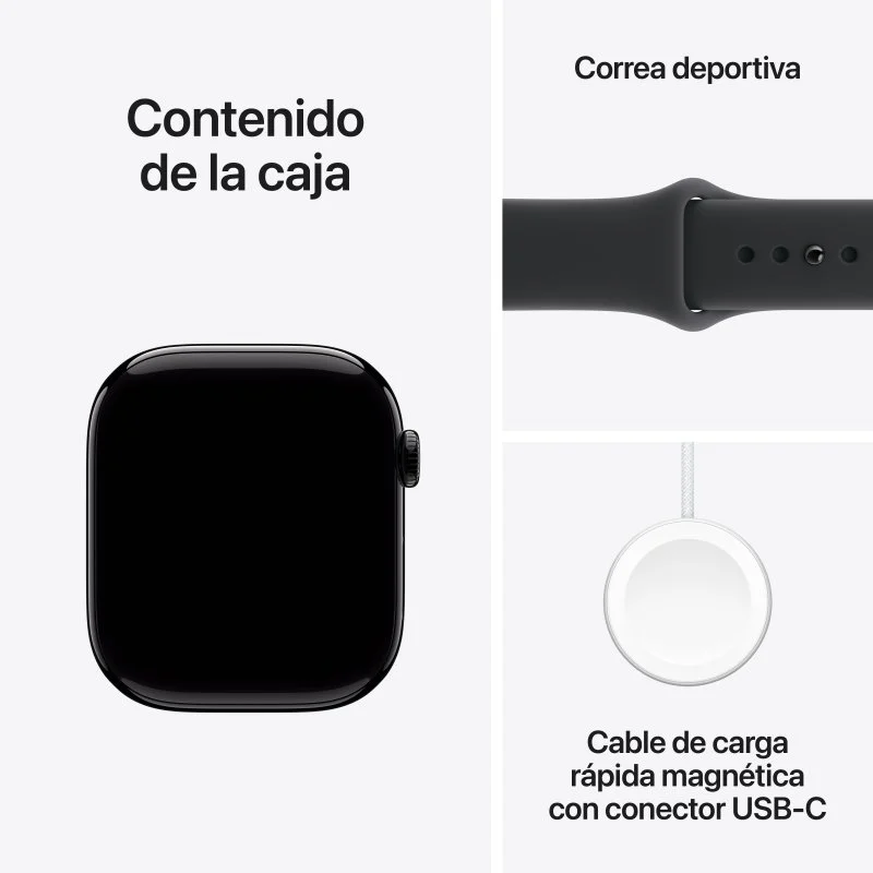 Apple Watch Series 11 GPS + Cellular 46mm OLED Preto M/L Resistente à Água IP6X SpO2 Pulsómetro - Image 3