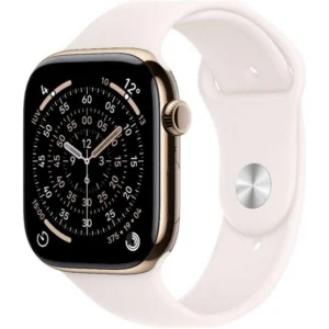Apple Watch Series 11 GPS + Cellular 46mm OLED Titânio Ouro Correa Rosa M/L 5G IP6X SpO2