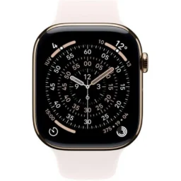 Apple Watch Series 11 GPS + Cellular 46mm OLED Titânio Ouro Correa Rosa M/L 5G IP6X SpO2 - Thumbnail Image 2