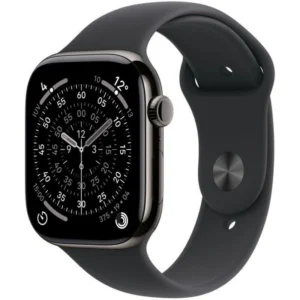 Apple Watch Series 11 GPS + Cellular 5G 46mm Retina OLED Titânio Cinza S/M Preto IP6X SpO2 Pulso