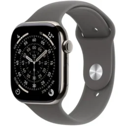 Apple Watch Series 11 5G GPS NFC 46mm Retina OLED Titânio Cinza S/M IP6X SpO2 - Thumbnail Image 1