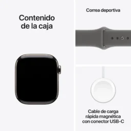 Apple Watch Series 11 5G GPS NFC 46mm Retina OLED Titânio Cinza S/M IP6X SpO2 - Thumbnail Image 3