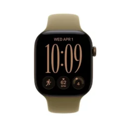 Apple Watch Series 12 GPS 46mm Caixa Alumínio Bronze Escuro Bracelete Desportiva Verde S/M - Thumbnail Image 2