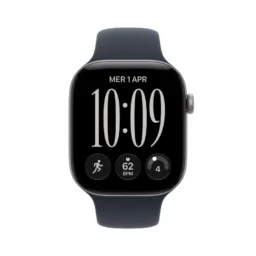 Apple Watch Series 12 GPS 46mm Alumínio Cinzento com Bracelete Desportiva Azul Marinho S/M - Thumbnail Image 2