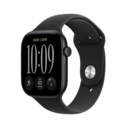 Apple Watch Series 12 GPS 46mm Caixa Alumínio Preto com Bracelete Desportiva Preta S/M - Thumbnail Image 1
