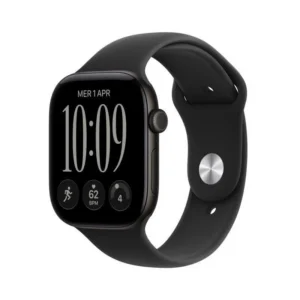 Apple Watch Series 12 GPS 46mm Caixa Alumínio Preto com Bracelete Desportiva Preta S/M