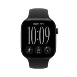 Apple Watch Series 12 GPS 46mm Caixa Alumínio Preto com Bracelete Desportiva Preta S/M - Thumbnail Image 2