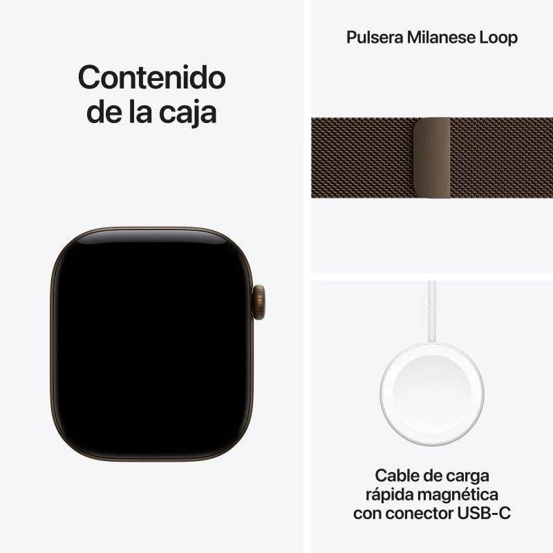 Apple Watch Series 12 GPS + Cellular 46mm Alumínio Bronze Escuro M/L - Image 3