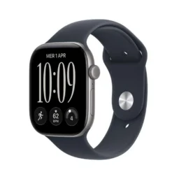 Apple Watch Series 12 GPS + Cellular 46mm Caixa Alumínio Cinzento com Bracelete Desportiva Azul Marinho M/L - Thumbnail Image 1