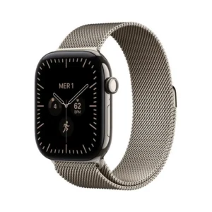 Apple Watch Series 12 GPS + Cellular 46mm Caixa Titânio Natural com Bracelete Milanese Loop Natural M/L