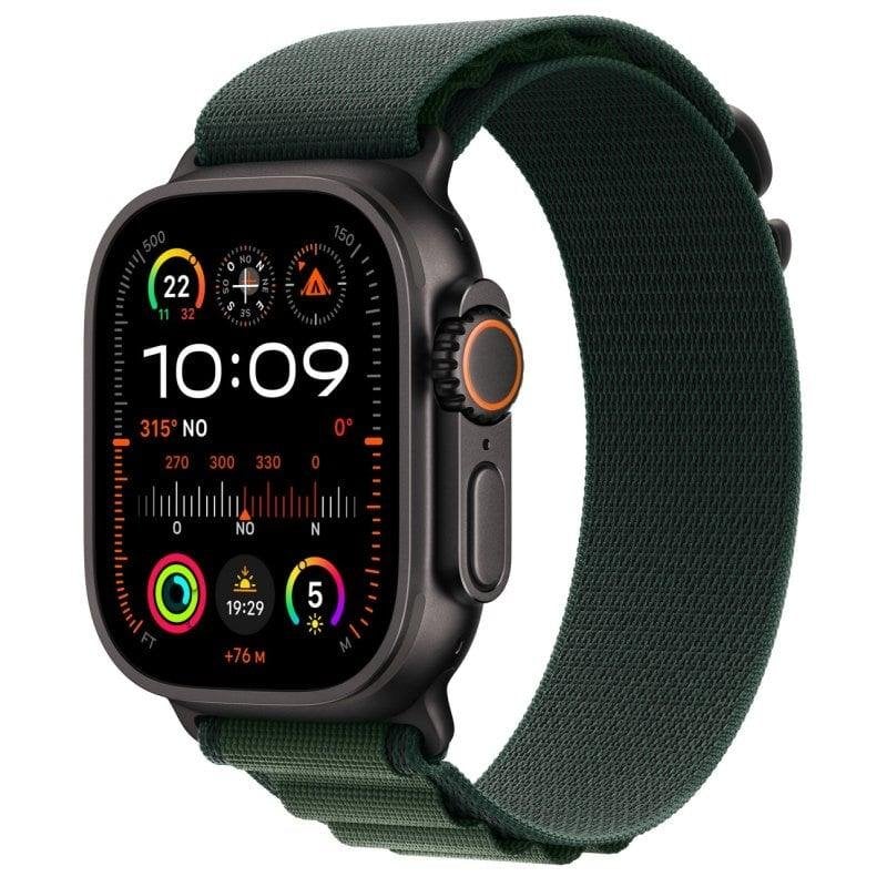 Apple Watch Ultra 2 GPS + Cellular 49mm Retina OLED Titânio Preto Loop Alpine Verde M IP6X SpO2 - Image 1