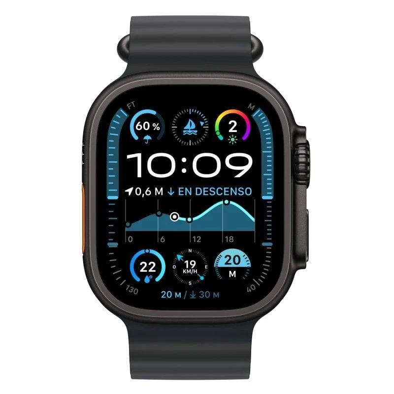 Apple Watch Ultra 2 GPS + Cellular 49mm Retina OLED Titânio Preto Tamanho Grande Resistência Água 100m IP6X - Image 2