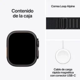 Apple Watch Ultra 3 GPS + Cellular 49mm OLED Titânio Preto S 5G NFC Resistente à água 10ATM IP6X - Thumbnail Image 3