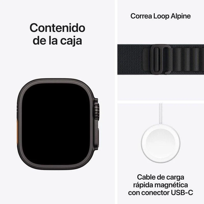 Apple Watch Ultra 3 GPS + Cellular 49mm OLED Titânio Preto S 5G NFC Resistente à água 10ATM IP6X - Image 3