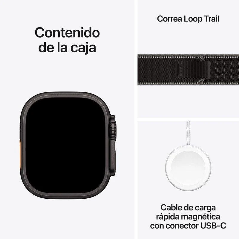 Apple Watch Ultra 3 GPS + Cellular 49mm OLED Titânio Preto S/M Resistente à Água IP6X 10 ATM - Image 3