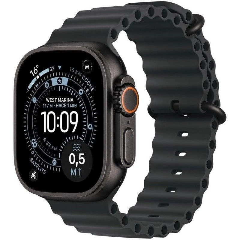 Apple Watch Ultra 3 GPS + Cellular 49mm Titânio Preto Bracelete Ocean - Image 1