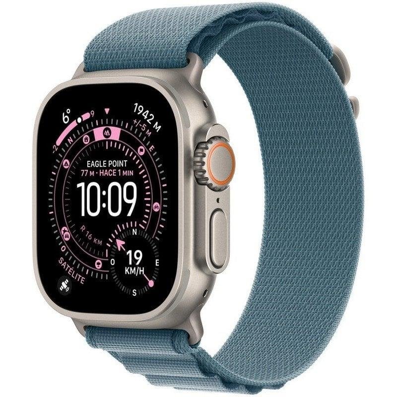 Apple Watch Ultra 3 GPS + Cellular 49mm OLED Titânio Natural e Azul L IP6X SpO2 Pulsómetro - Image 1
