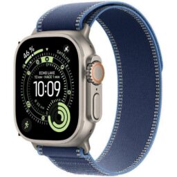 Apple Watch Ultra 3 GPS + Cellular 49mm OLED Titânio Natural Azul M/L Resistente à Água IP6X - Thumbnail Image 1