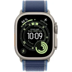 Apple Watch Ultra 3 GPS + Cellular 49mm OLED Titânio Natural Azul M/L Resistente à Água IP6X - Thumbnail Image 2