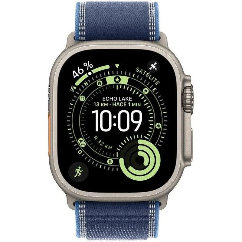 Apple Watch Ultra 3 GPS + Cellular 49mm OLED Titânio Natural Azul M/L Resistente à Água IP6X - Image 2