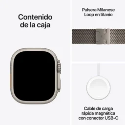 Apple Watch Ultra 3 GPS + Cellular 49mm OLED Titânio Natural M Resistente à Água IP6X+10ATM SpO2 - Thumbnail Image 3