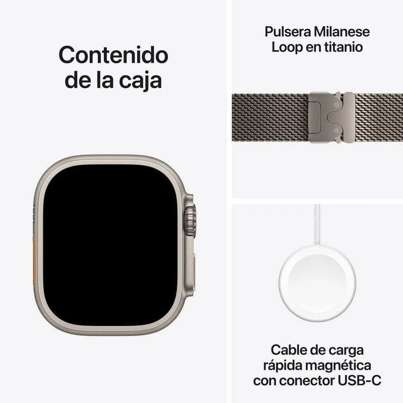 Apple Watch Ultra 3 GPS + Cellular 49mm OLED Titânio Natural M Resistente à Água IP6X+10ATM SpO2 - Image 3