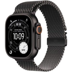 Apple Watch Ultra 3 GPS+Cellular 49mm OLED Titânio Preto M Resistência Água 10ATM IP6X SpO2